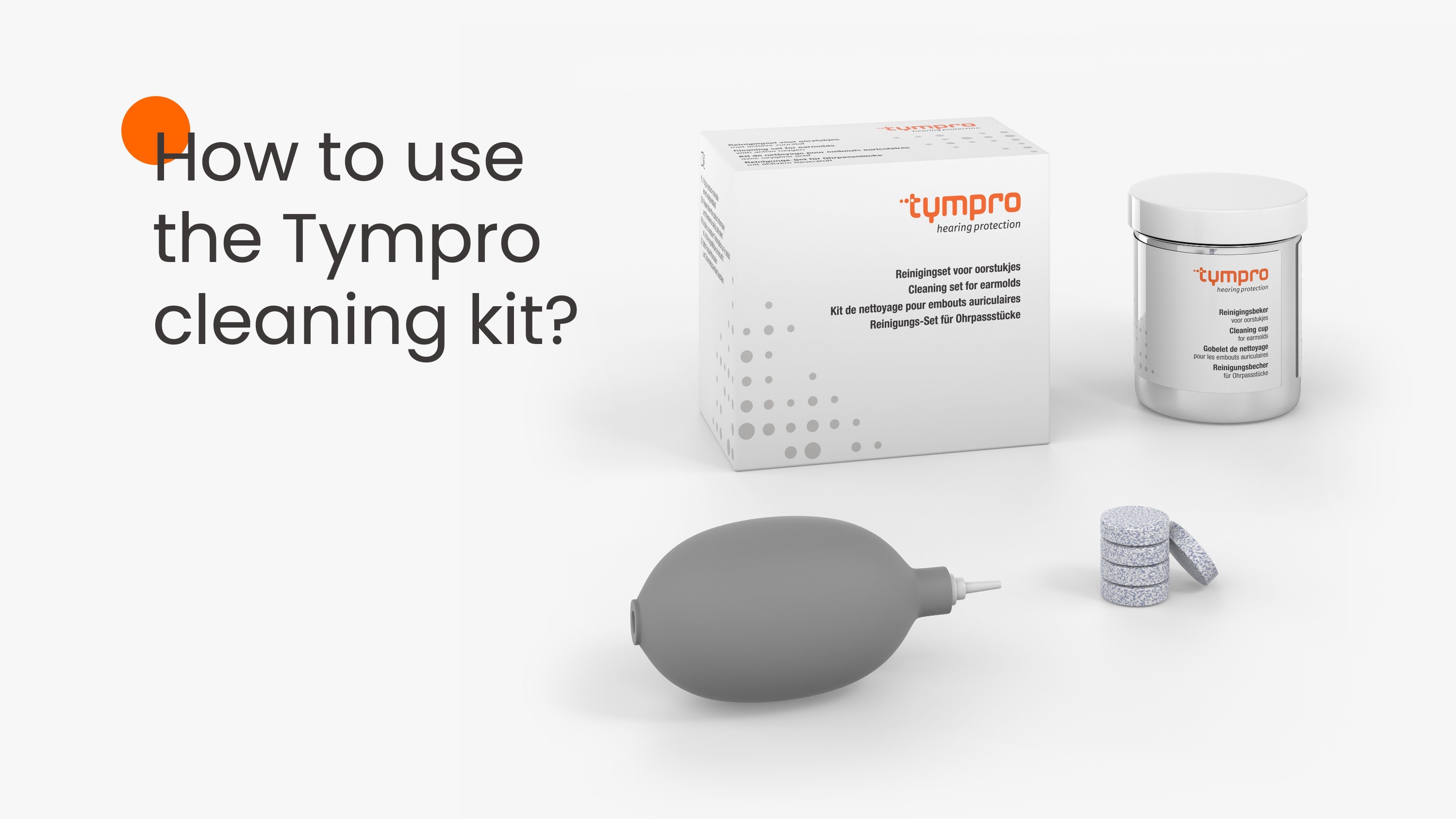 How to use the Tympro cleaning kit?
